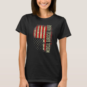 Medical Nurse 4th Of July US Flag Patriotic Nurse T-Shirt