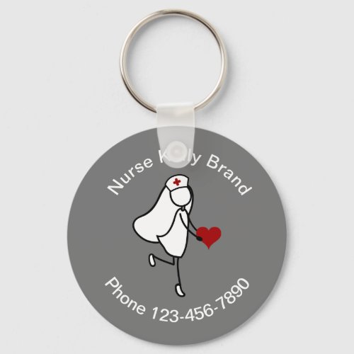 Medical Nurse Contact Keychains Template