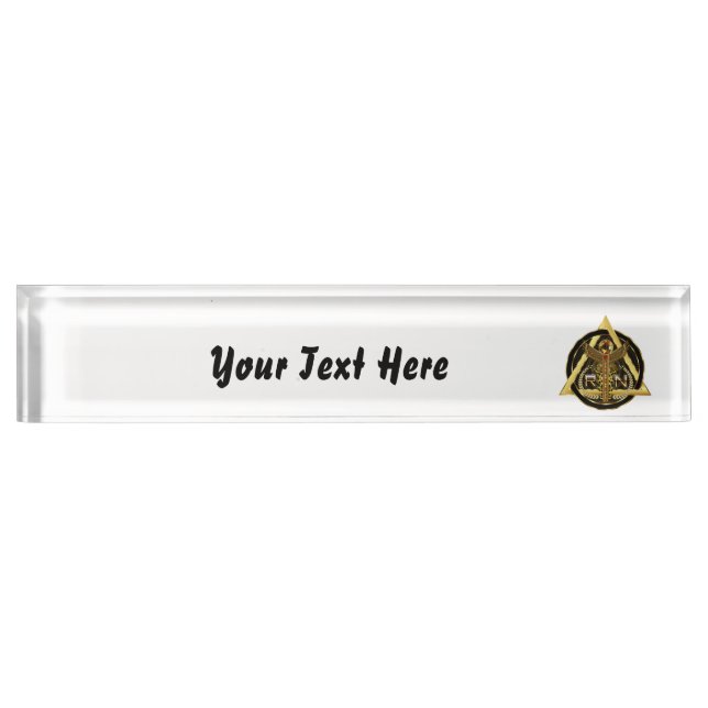 Medical Nurse Design Artist Concept VIEW ABOUT Name Plate (Front)