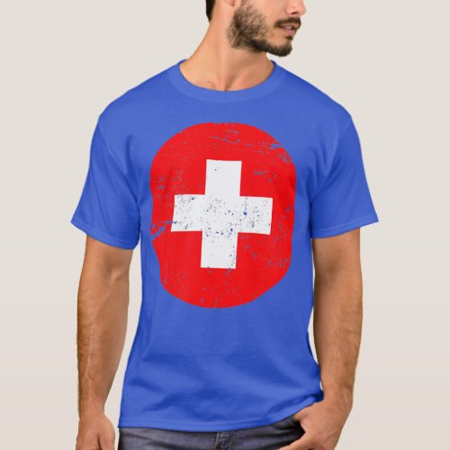 Medical Nurse Doctor Costume Uniform Red Cross Vin T_Shirt