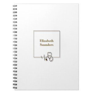 Medical Nurse Doctor Stethoscope Notebook