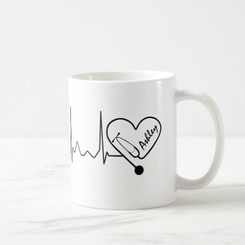 Medical Nurse Doctor Stethoscope Personalized Coffee Mug
