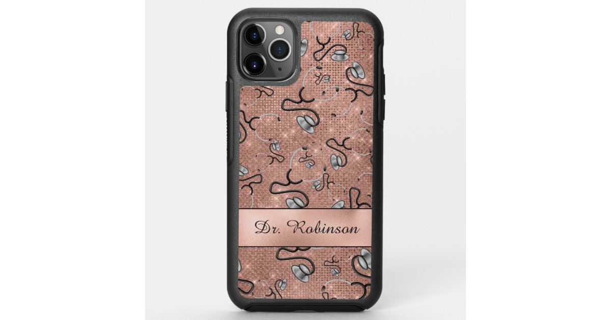 Medical Nurse Doctor themed Stethoscopes Name OtterBox iPhone Case Zazzle