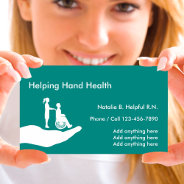 Medical Nurse Home Health Business Card at Zazzle