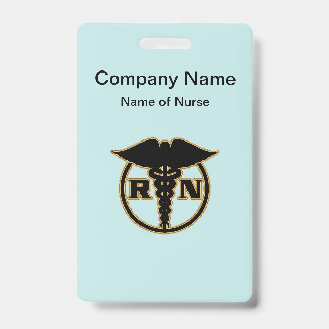 Medical Nurse Logo Design Badge (Front)