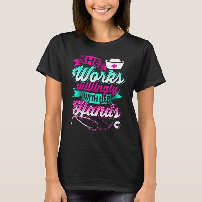 MEDICAL NURSE Medical caregiver Cute Pretty T-Shirt (Front)