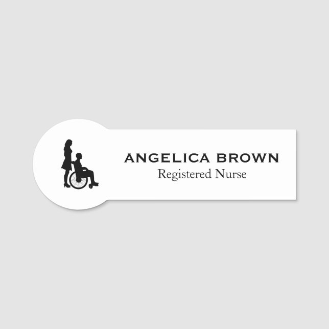 Medical Nurse - Name Tag (Front)