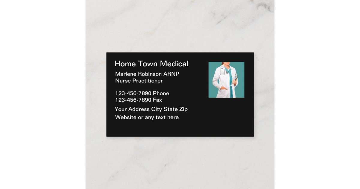 Medical Nurse Practitioner Business Card Zazzle