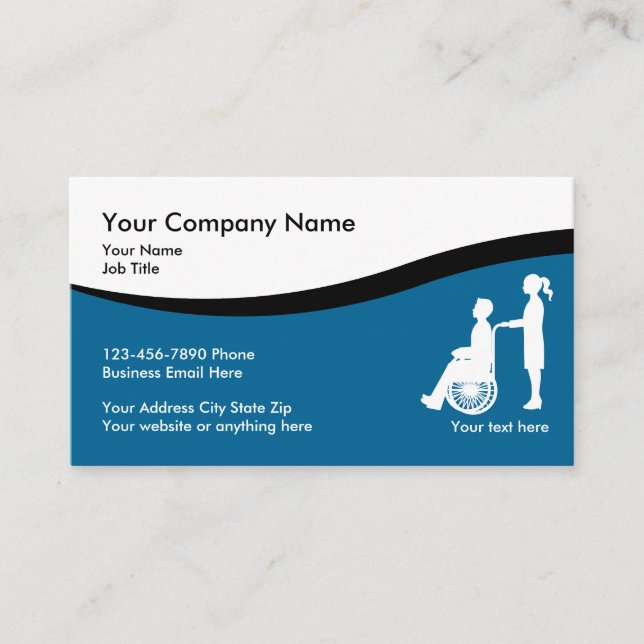Medical Nursing Business Cards (Front)