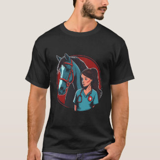 Medical Nursing Horse On Nurse Horse T-Shirt