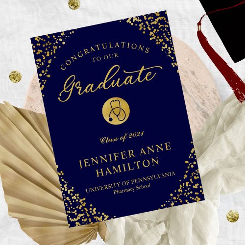 Medical Nursing School Graduation Announcement