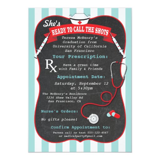 Nursing School Invitations 6