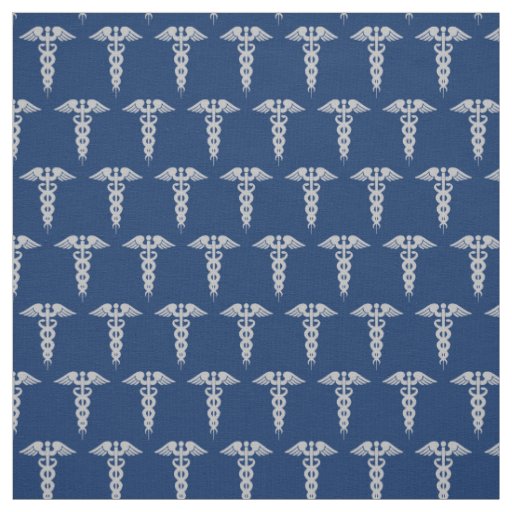 Medical Nursing Symbol Pattern Design Fabric