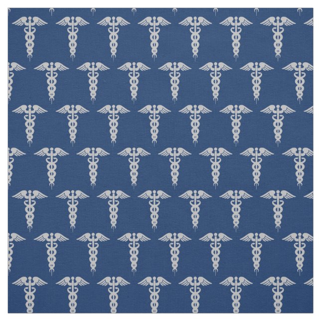 Medical Nursing Symbol Pattern Design Fabric (Swatch)