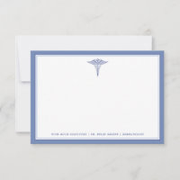 Medical Office Blue Theme | Flat Note Card