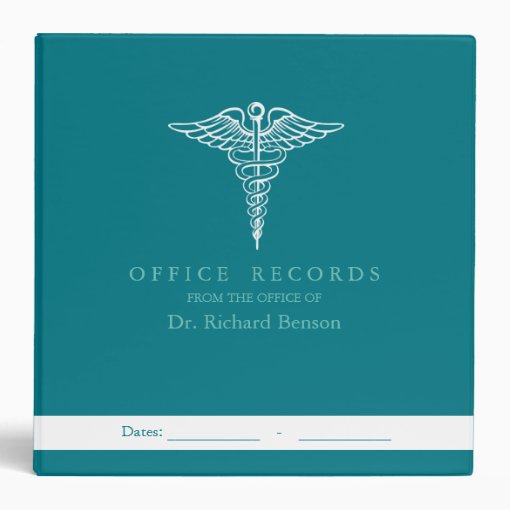 Medical Office Records Custom Binders Zazzle