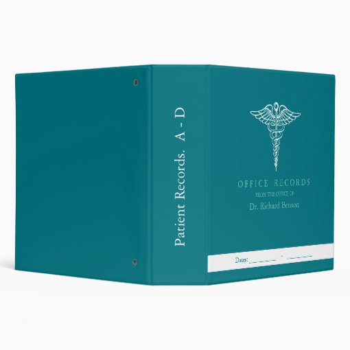 Medical Office Records Custom Binders Zazzle