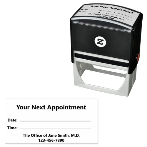 Medical Office Your Next Appointment Reminder Self_inking Stamp