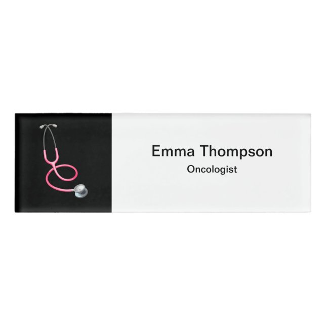 Medical Oncologist Cancer Doctor Name Tag (Front)