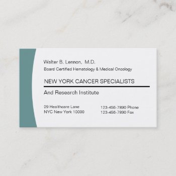 Medical Oncology Business Cards by Luckyturtle at Zazzle