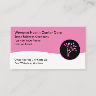Medical Oncology Cancer Women's Health Business Card