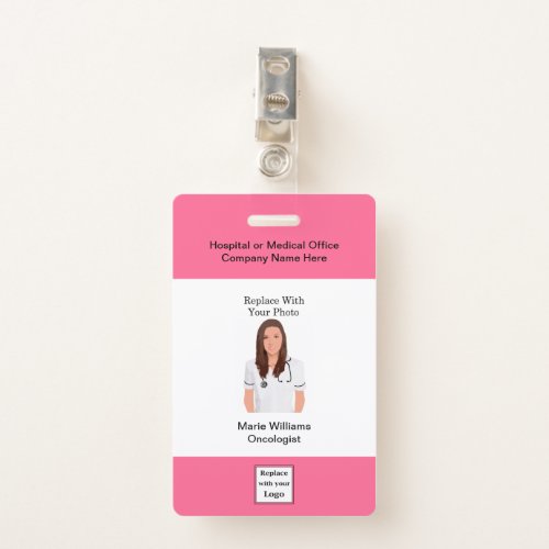 Medical Oncology Staff Photo ID Badges