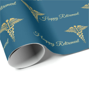 Medical or Doctor Retirement Wrapping Paper