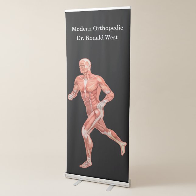 Medical Orthopedic Doctor Muscle System Theme Retractable Banner (3/4)