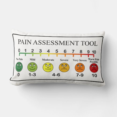 Medical Pain Assessment Tool Chart Lumbar Pillow