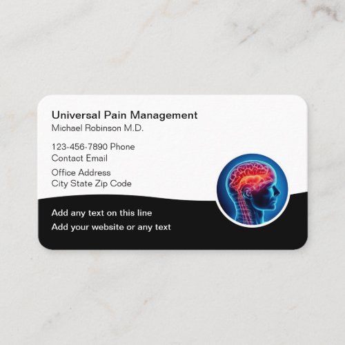 Medical Pain Management Doctor  Business Card