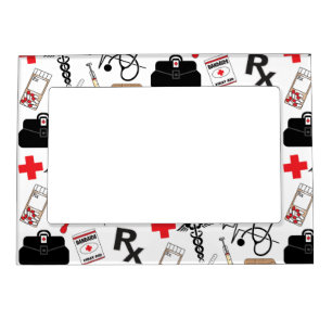 Medical Pattern Magnetic Frame