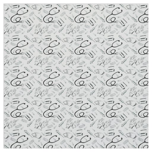 Medical Pattern Stethoscope Fabric