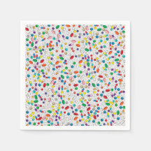 Medical Pharmacology Pill Capsule Napkins