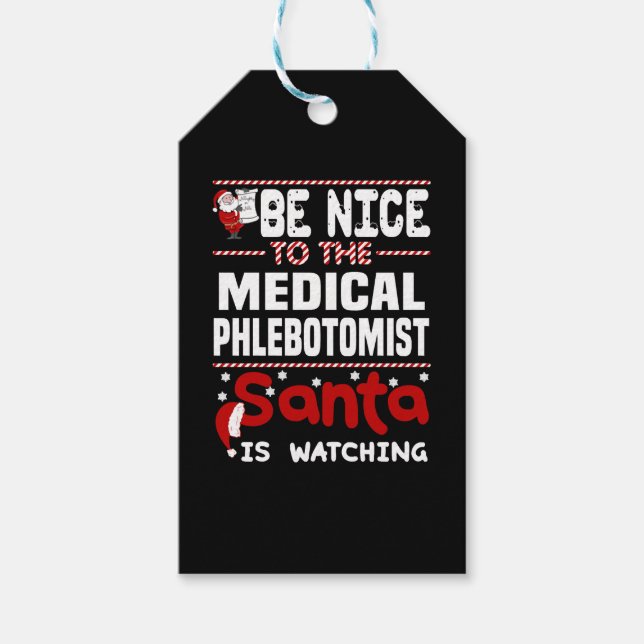 Medical Phlebotomist Gift Tags (Front)