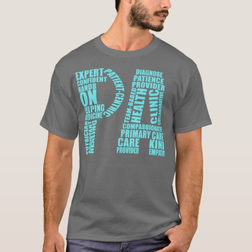 Medical Physician Assistant Graduation Gift Word C T_Shirt