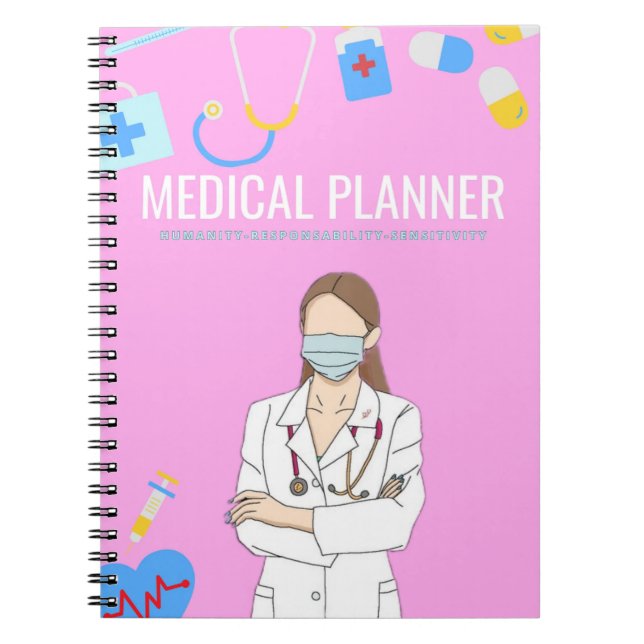 Medical Planner | Daily Planner l  Notebook (Front)
