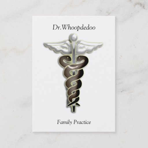 Customizable medical practice business cards
