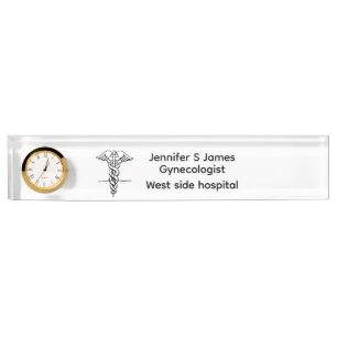 Medical Practice Personalized gynecologist doctor Desk Name Plate