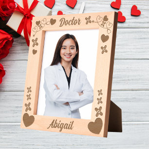 Medical Practitioner Doctors Gifts Heart Love Engraved Frames