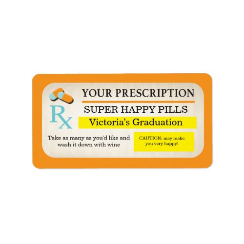 Medical prescription labels Nurse party favors