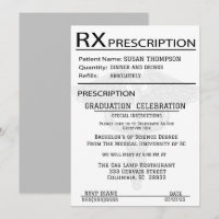 Medical Prescription Pad Graduation Party