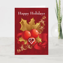 medical profession cardio holiday Cards