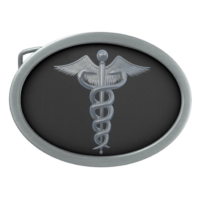 Medical Profession Symbol Belt Buckle (Front)