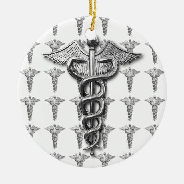 Medical Profession Symbol Ceramic Ornament (Front)