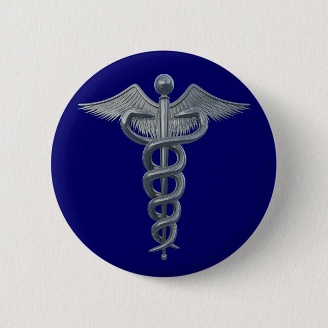 Medical Profession Symbol Pinback Button (Front)
