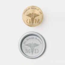 Medical Professional Caduceus Monogram Name