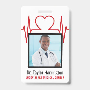 Medical Professional custom photo & text badges
