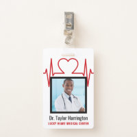 Medical Professional custom photo & text badges