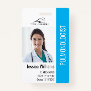 Medical Professional Custom Photo & Text ID Badge