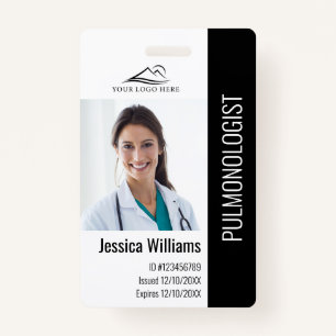 Medical Professional Custom Photo & Text ID Badge